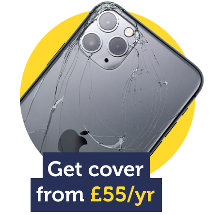 Get mobile phone cover from £55 a year. Image links to our Mobile phone insurance guide.